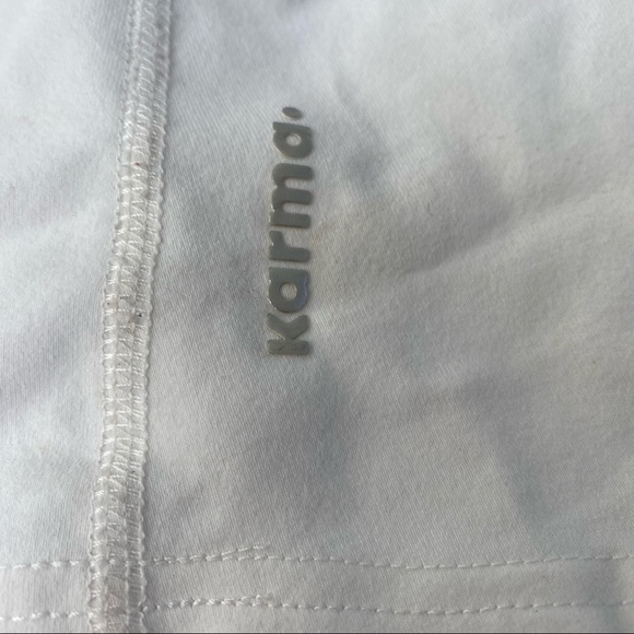 Karma brand Double Spaghetti Strap Tank Top- white - Picture 4 of 5